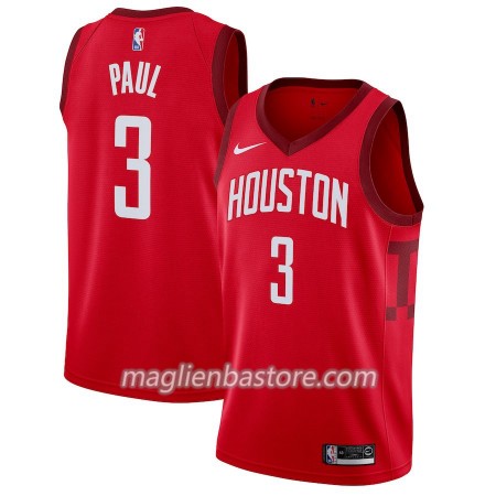 Maglia NBA Houston Rockets Chris Paul 3 2018-19 Nike Rosso Swingman - Uomo
